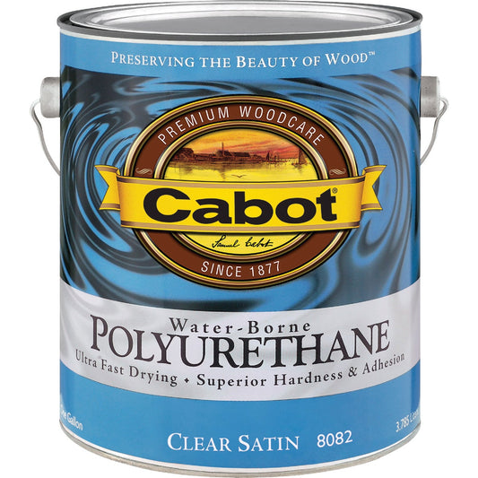 Cabot Water-Borne Satin Interior Polyurethane, 1 Gal.