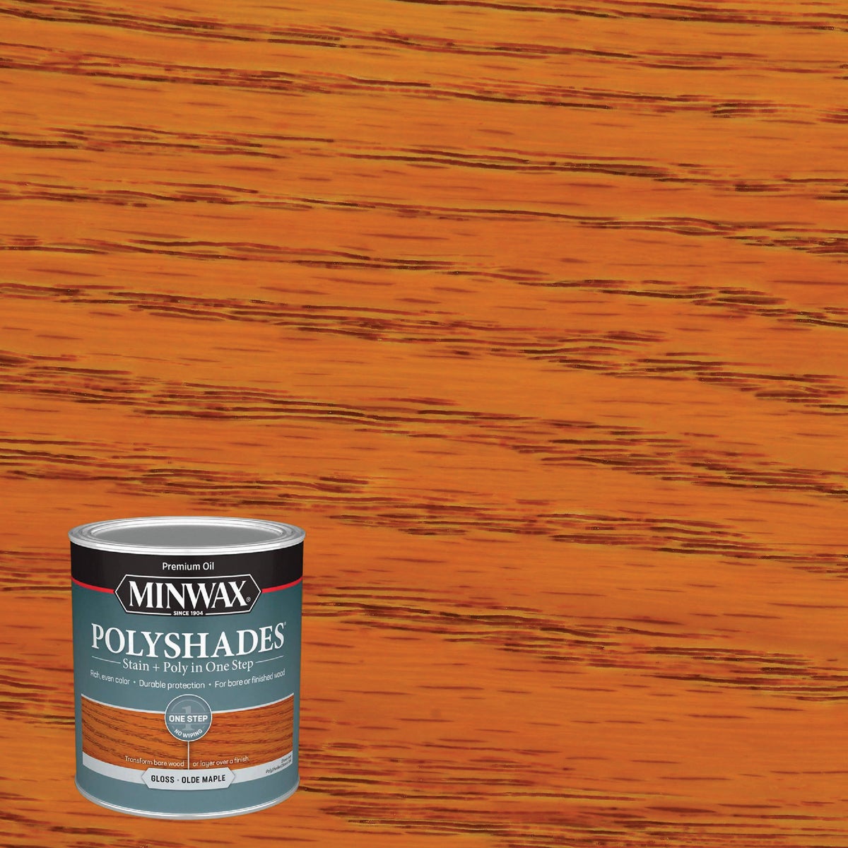 Minwax Polyshades 1 Qt. Gloss Stain & Finish Polyurethane In 1-Step, Olde Maple