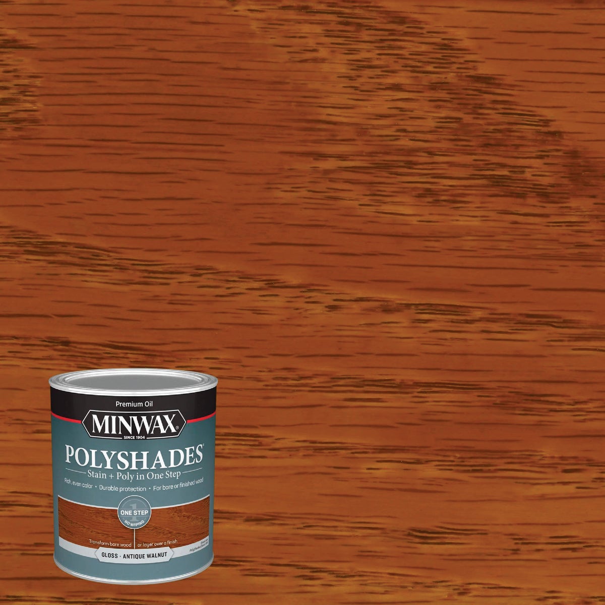 Minwax Polyshades 1 Qt. Gloss Stain & Finish Polyurethane In 1-Step, Antique Walnut