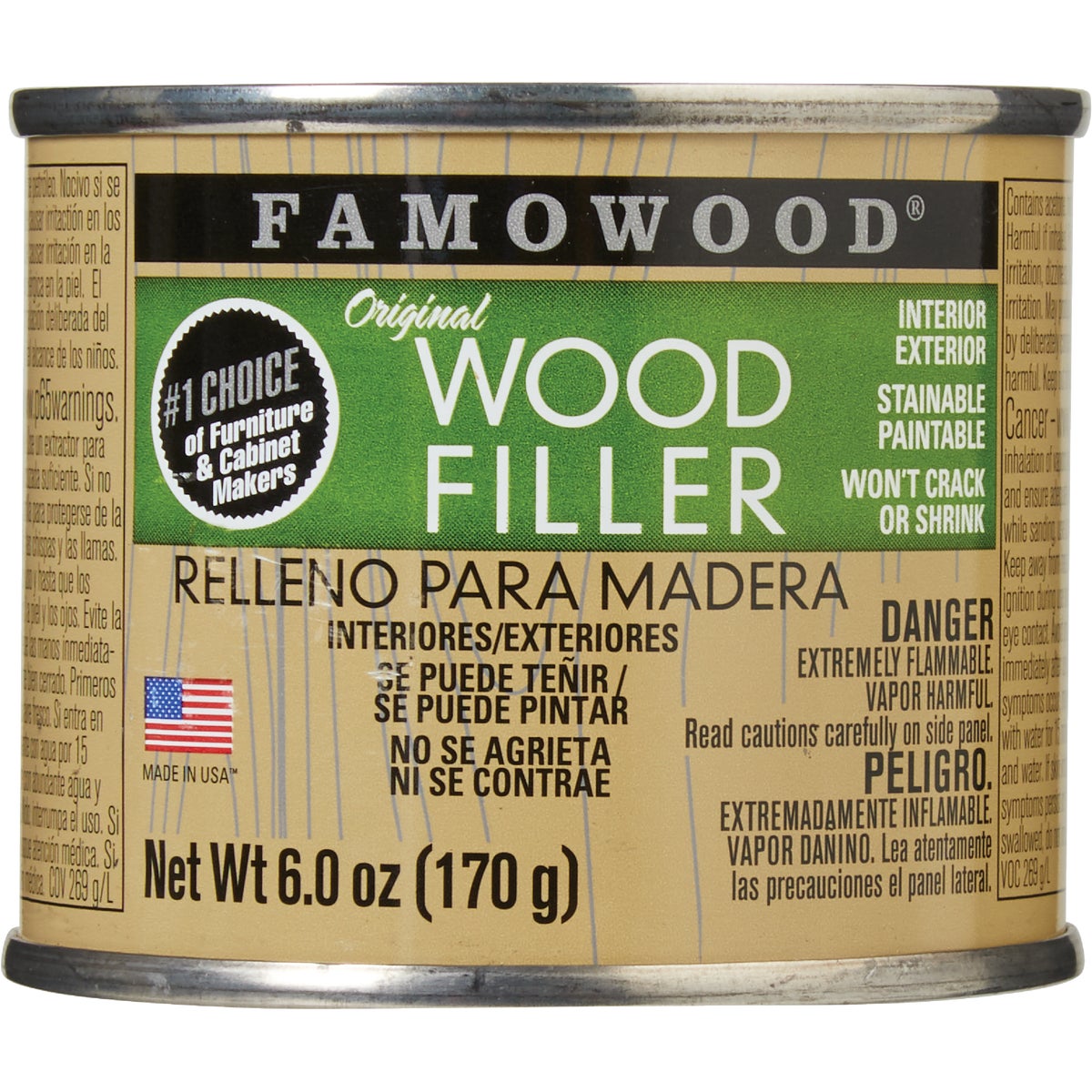 FAMOWOOD Red oak  6 Oz. Wood Filler