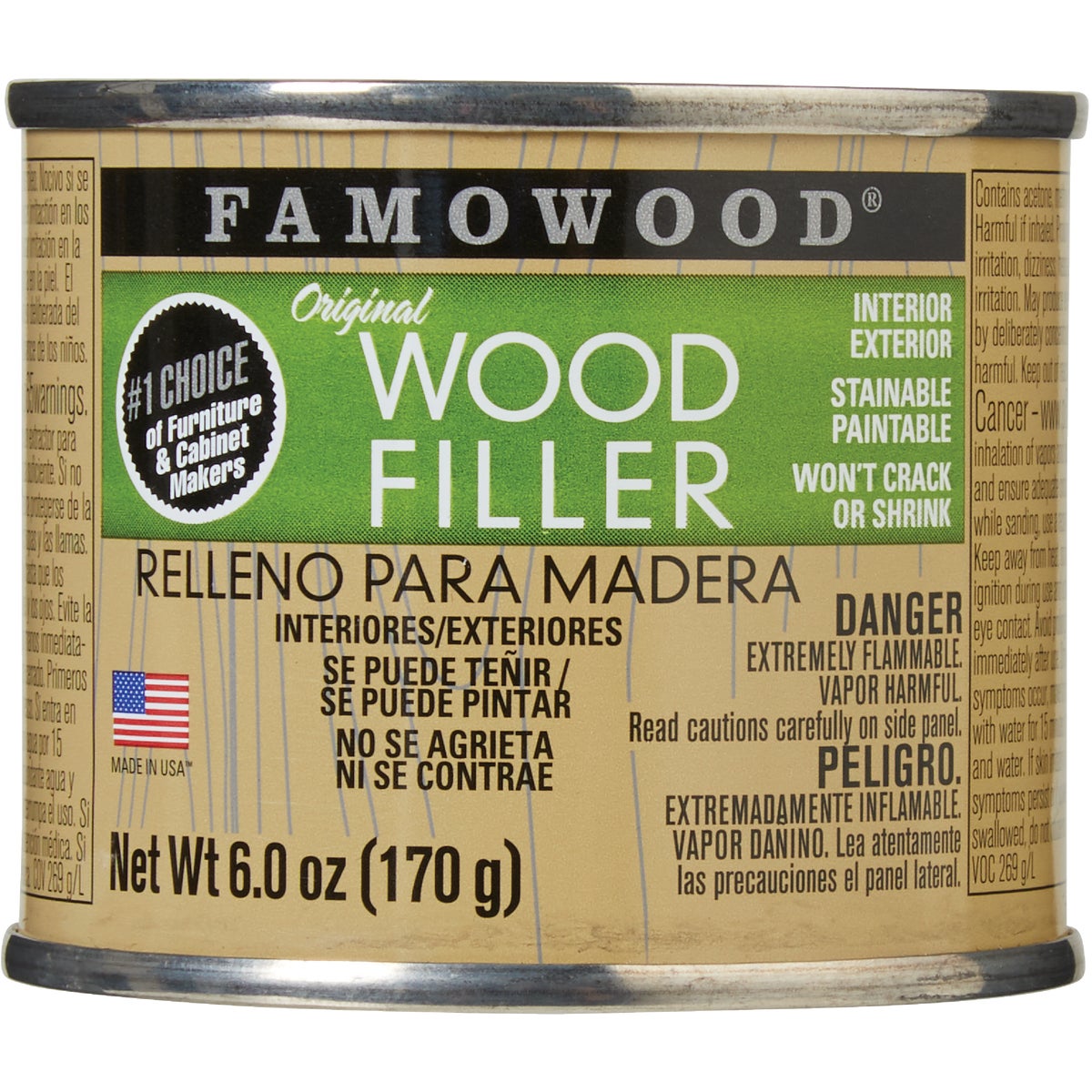 FAMOWOOD White Pine  6 Oz. Wood Filler