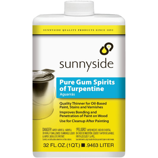 Sunnyside 1 Quart Pure Gum Spirits Turpentine