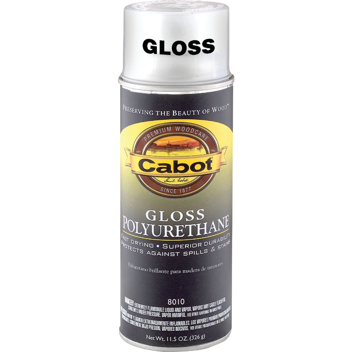 Cabot Gloss  Clear Spray Polyurethane, 11.5 Oz.