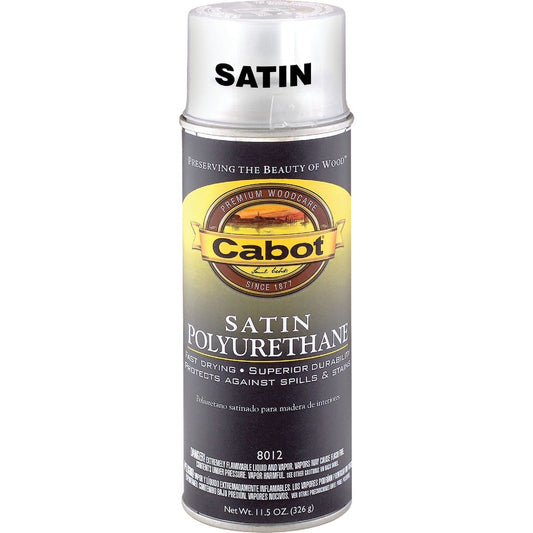 Cabot Satin  Clear Spray Polyurethane, 11.5 Oz.