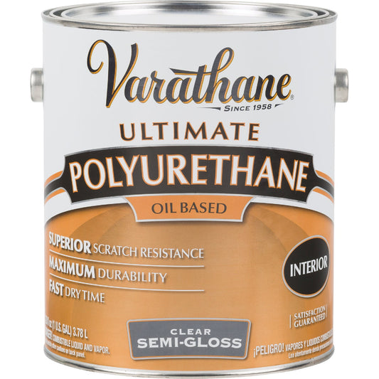 Varathane Semi-Gloss Interior Polyurethane, 1 Gal.