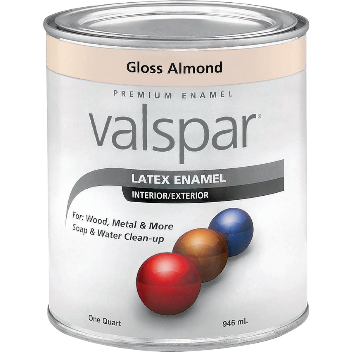 Valsar Premium Latex Enamel, Almond, 1 Qt.