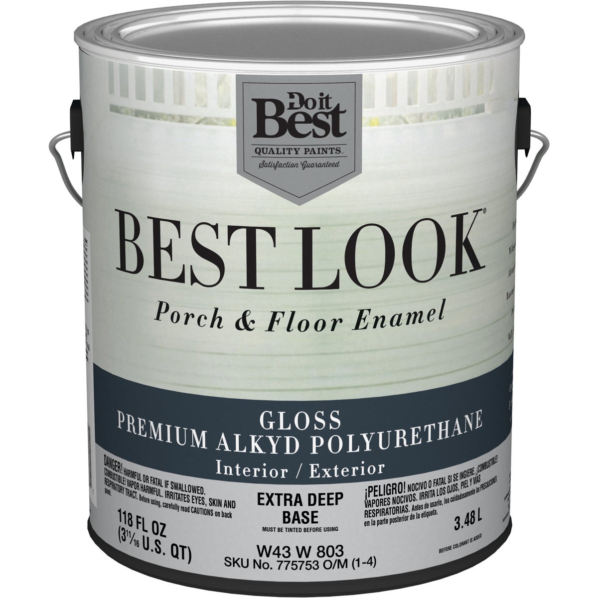 Best Look 1 Gal. Extra Deep Base Polyurethane Gloss Porch & Floor Enamel