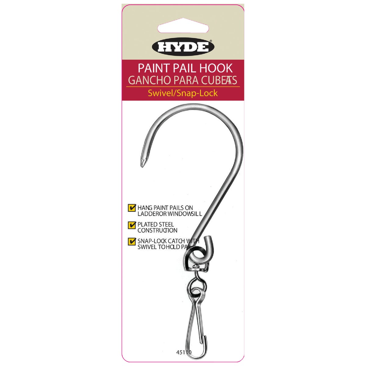 Hyde Swivel Pail Hook