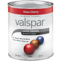 Valsar Premium Latex Enamel, Cherry Red, 1 Qt.