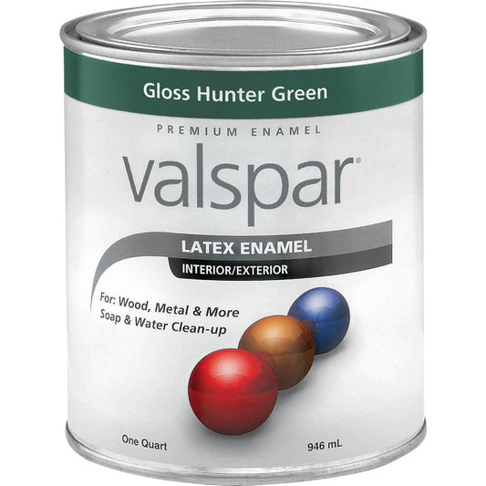 Valsar Premium Latex Enamel, Hunter Green, 1 Qt.