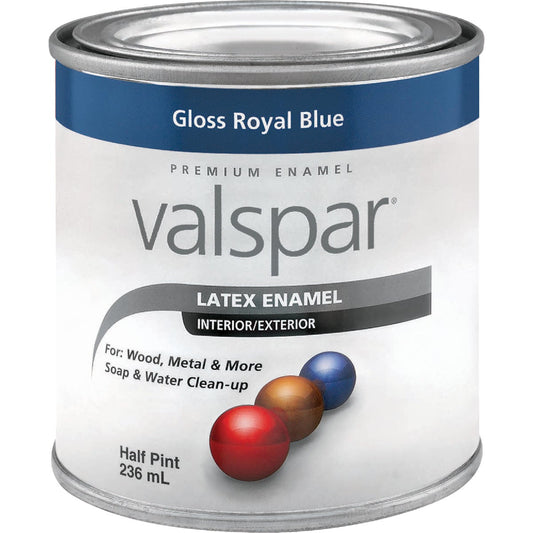 Valsar Premium Latex Enamel, Dark Blue, 1/2 Pt.