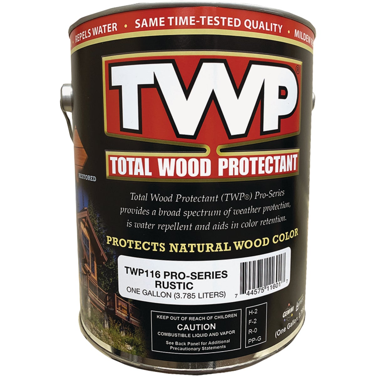 TWP100 Pro Series Semi-Transparent Wood Protectant Deck Stain, Rustic, 1 Gal.