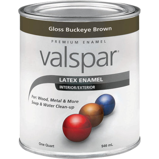 Valsar Premium Latex Enamel, Brown, 1 Qt.