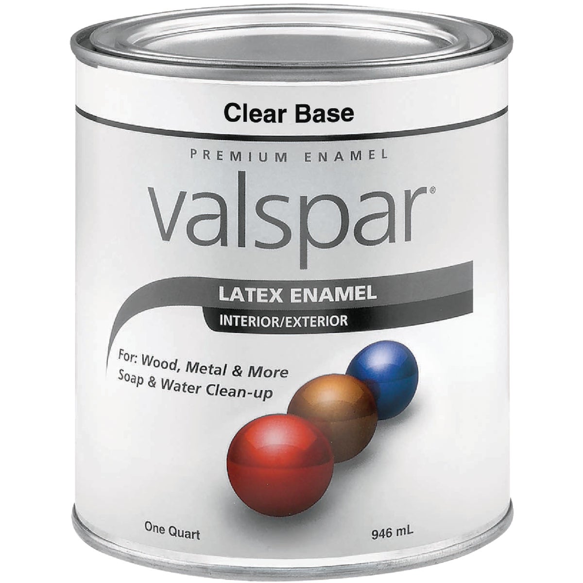 Valsar Premium Latex Enamel, Clear Base, 1 Qt.