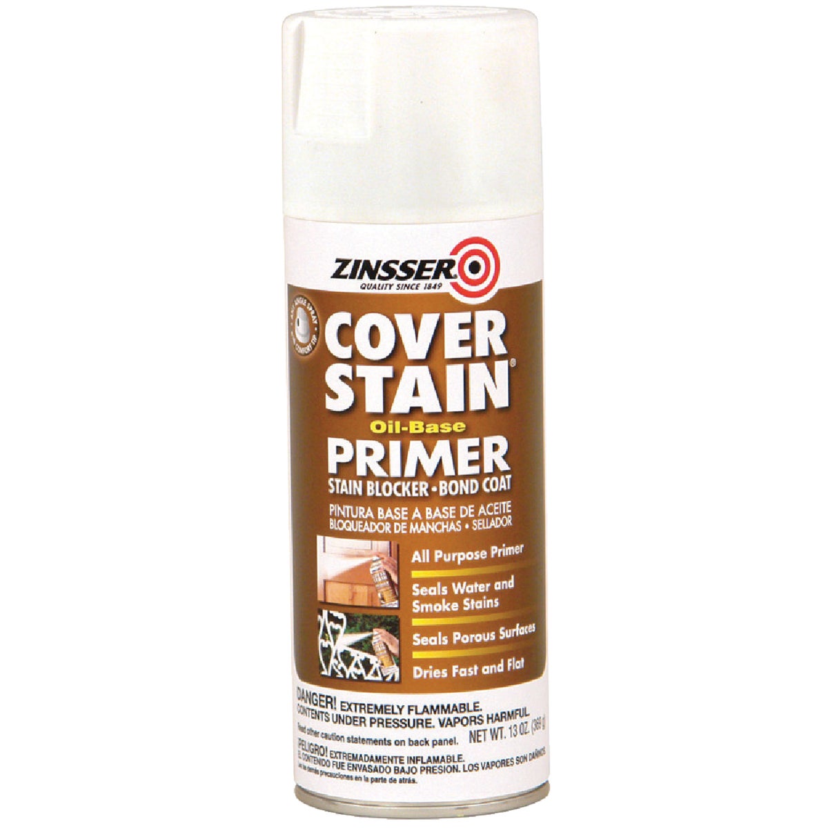 Zinsser Cover-Stain 13 Oz. Primer Spray, White