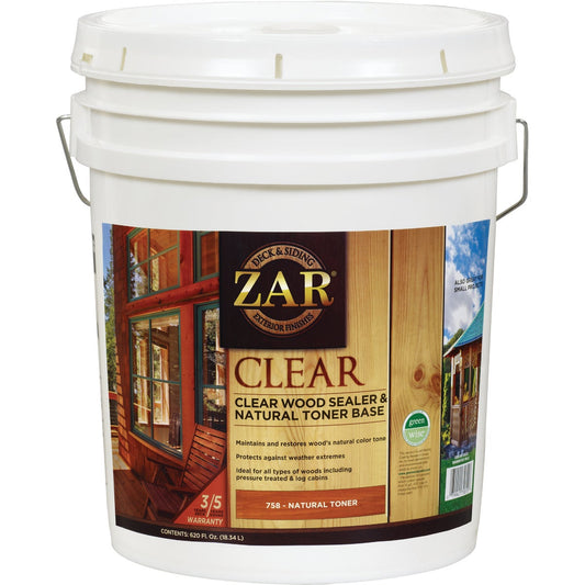 Zar 5 Gal. Deck & Siding Clear Wood Sealer & Stain