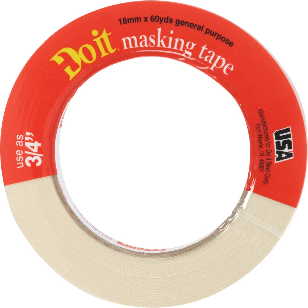 Do it Best 0.70 In. x 60 Yd. General-Purpose Masking Tape