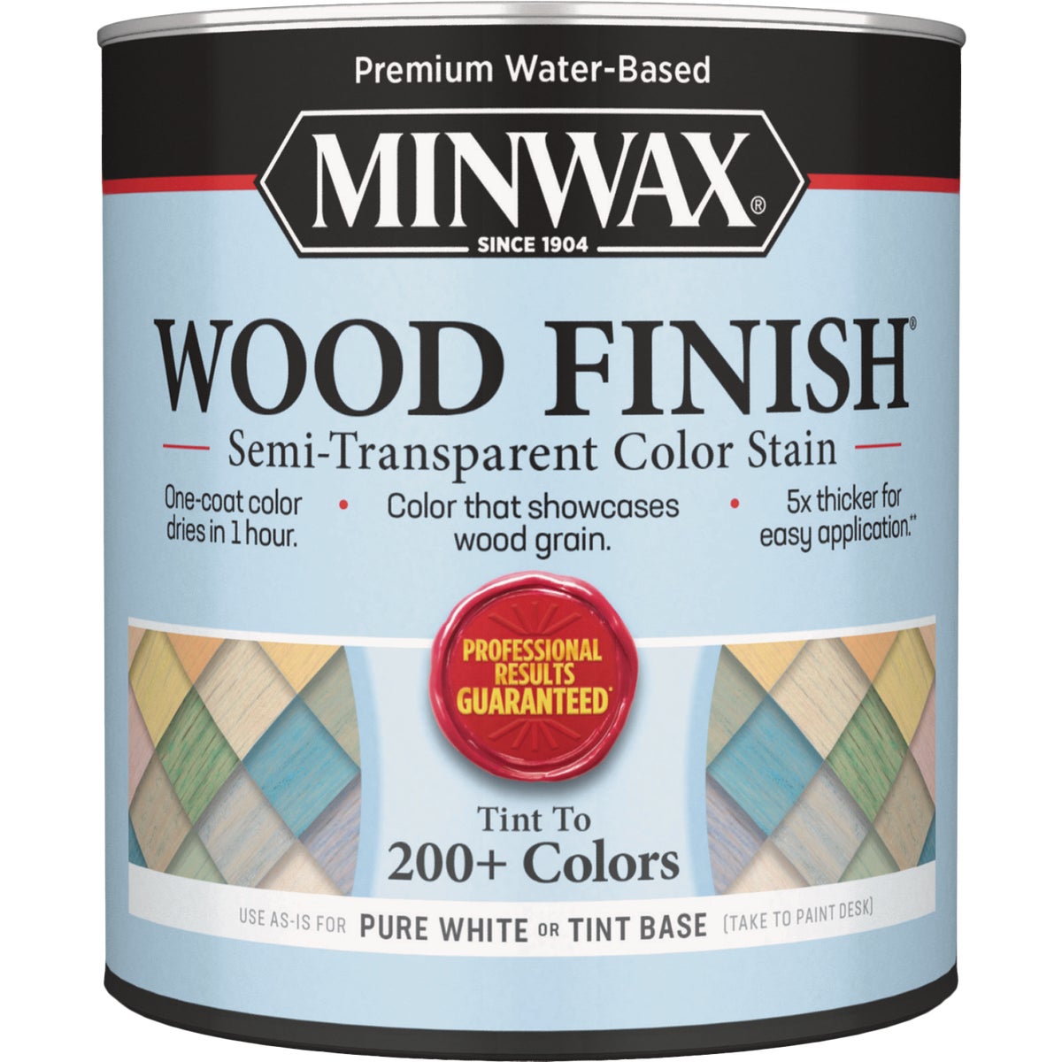 Minwax Wood Finish Semi-Transparent Color Stain, White Tint Base, 1 Qt.