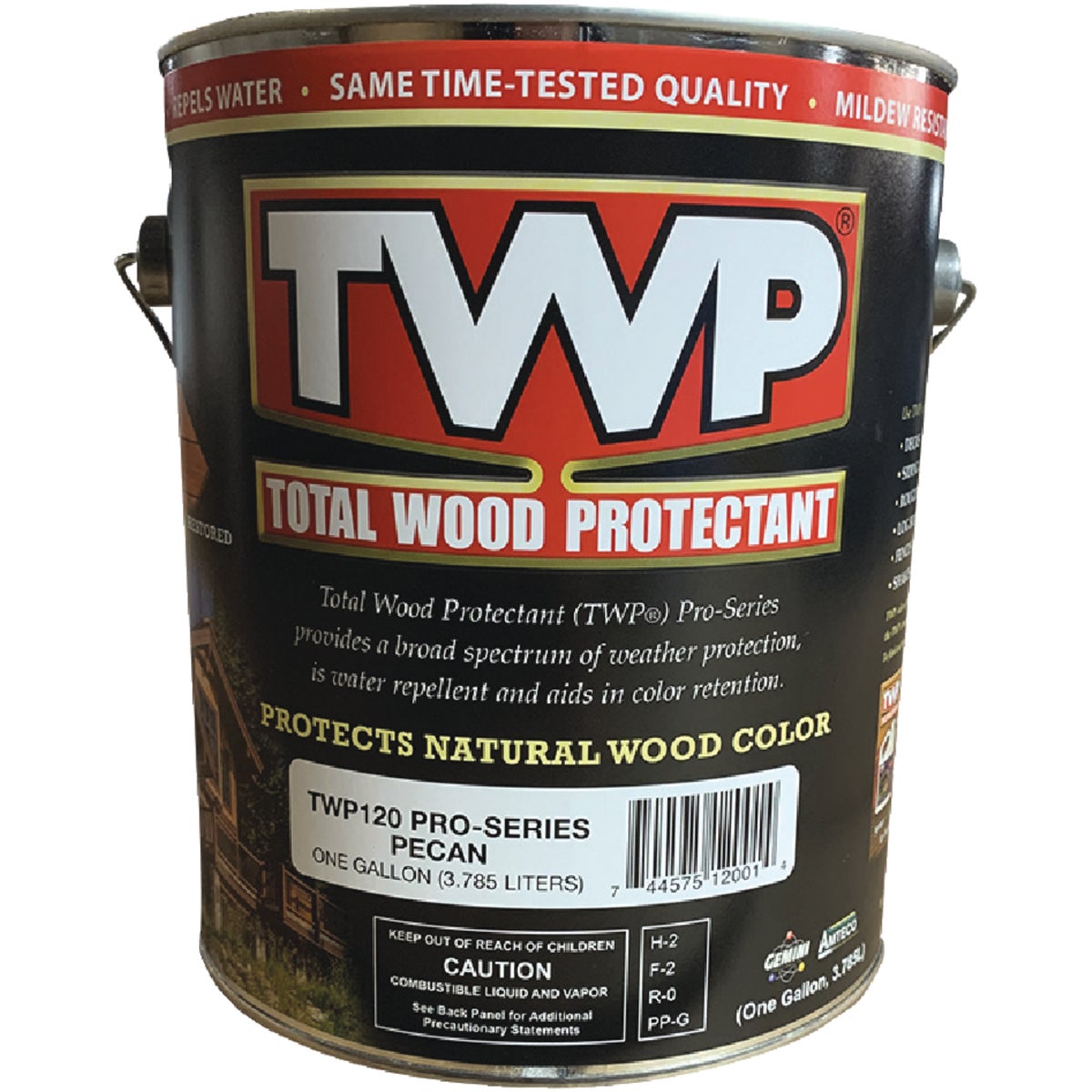 TWP100 Pro Series Semi-Transparent Wood Protectant Deck Stain, Pecan, 1 Gal.