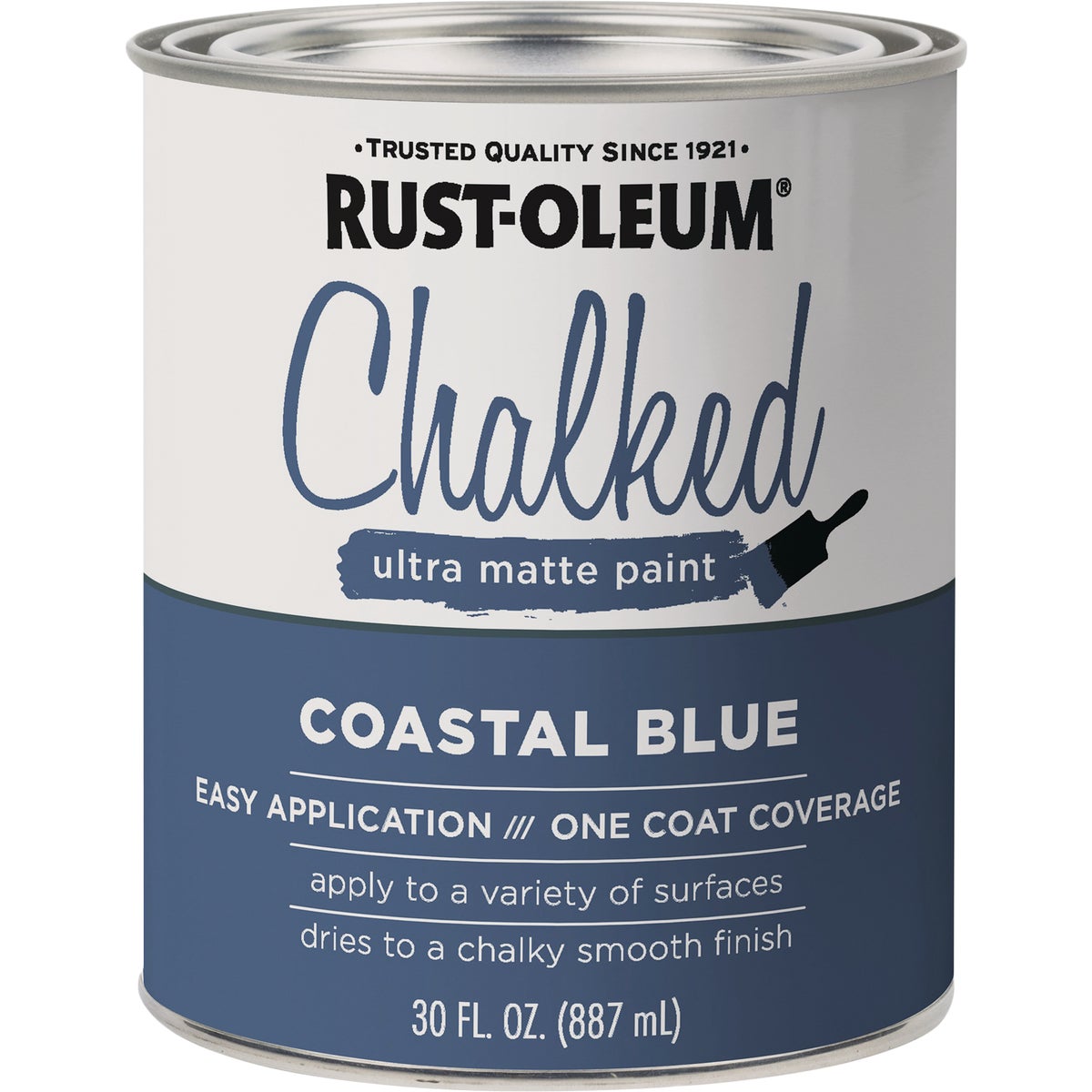 Rust-Oleum Chalked Ultra Matte Coastal Blue 30 Oz. Chalk Paint