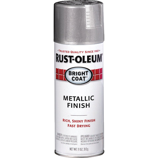 Rust-Oleum Bright Coat Bright Aluminum Gloss 11 Oz. Stops Rust Spray Paint