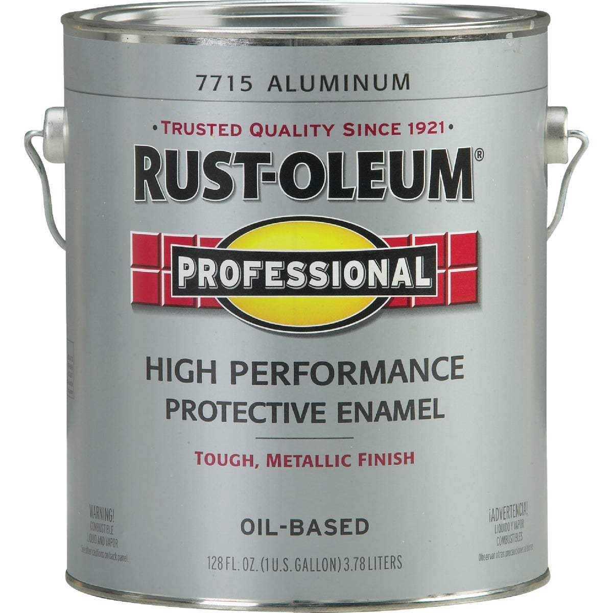 Rust-Oleum Professional Oil Based Gloss Protective Rust Control Enamel, Aluminum, 1 Gal.