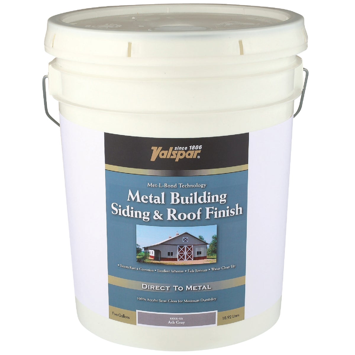 Valspar 5 Gal Classic Green Semi-Gloss Metal Building Paint