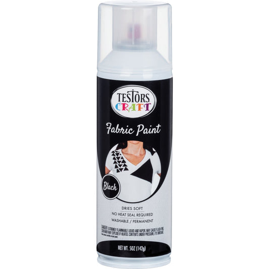 Testors Craft 5 Oz. Matte Black Fabric Spray Paint