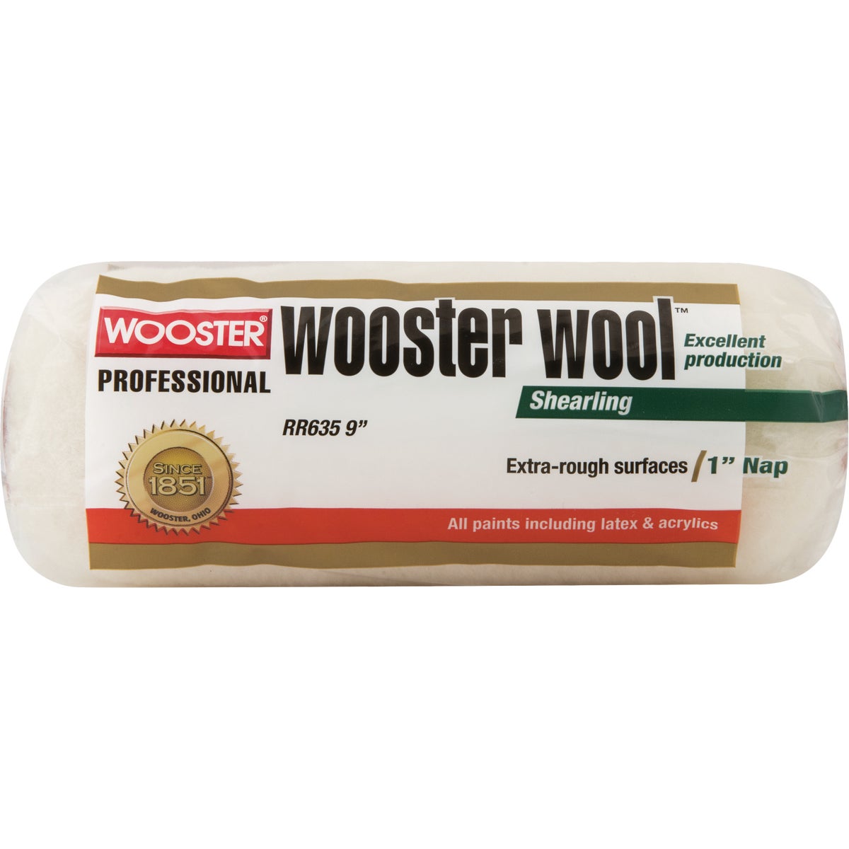 Wooster Wool 9 In. x 1 In. Lambskin Paint Roller Cover