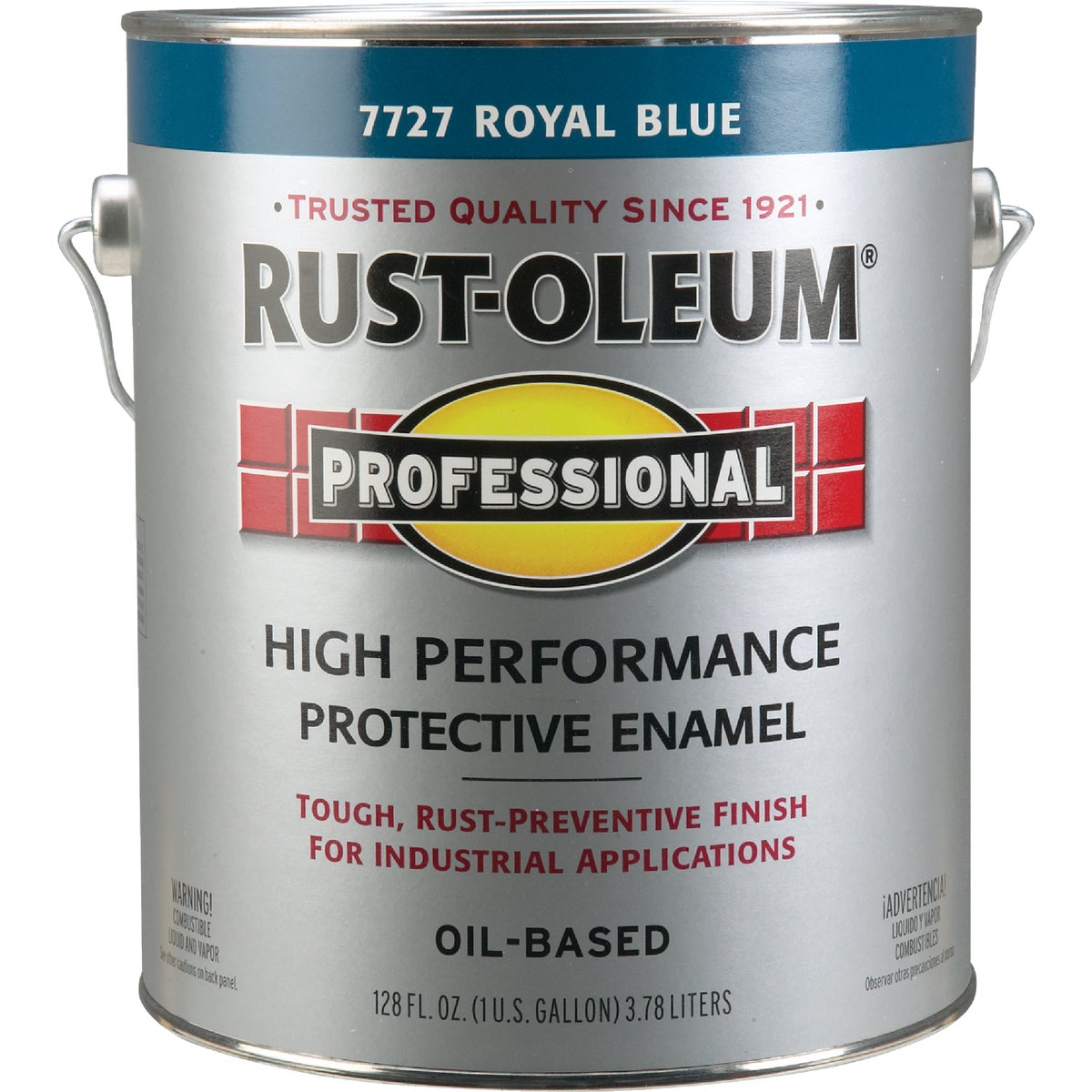 Rust-Oleum Professional Oil Based Gloss Protective Rust Control Enamel, Royal Blue, 1 Gal.