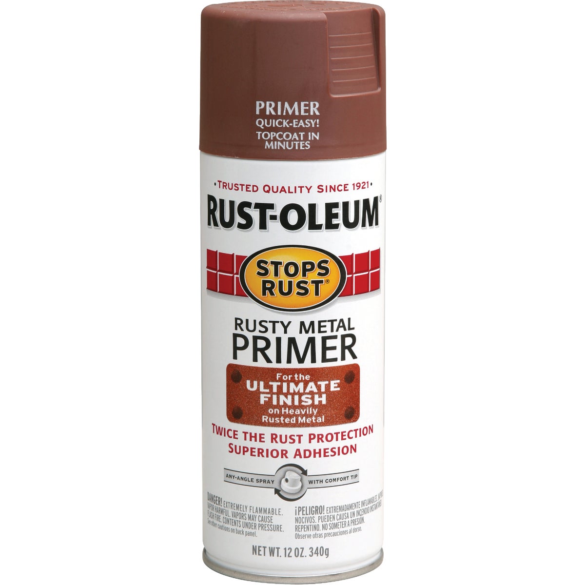 Rust-Oleum 12 Oz. Brown Rusty Metal Spray Primer