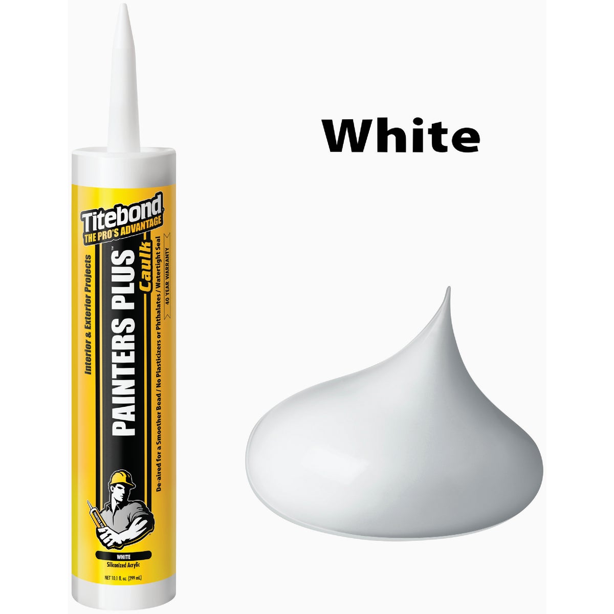 Titebond Painter's Plus 10.1 Oz. White Acrylic Caulk