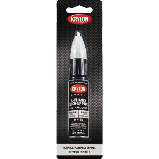 Krylon White 1/2 Fl Oz Gloss Appliance Touch-Up Paint