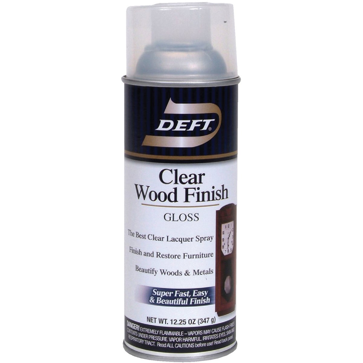 Deft 12.25 Oz. Gloss Clear Wood Finish Interior Spray Lacquer