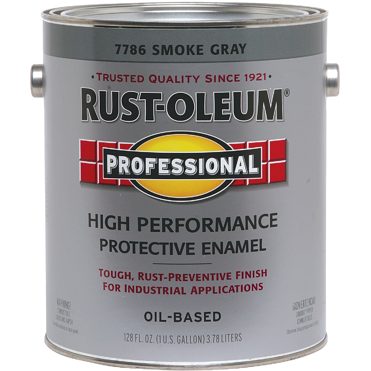 Rust-Oleum Professional Oil Based Gloss Protective Rust Control Enamel, Smoke Gray, 1 Gal.