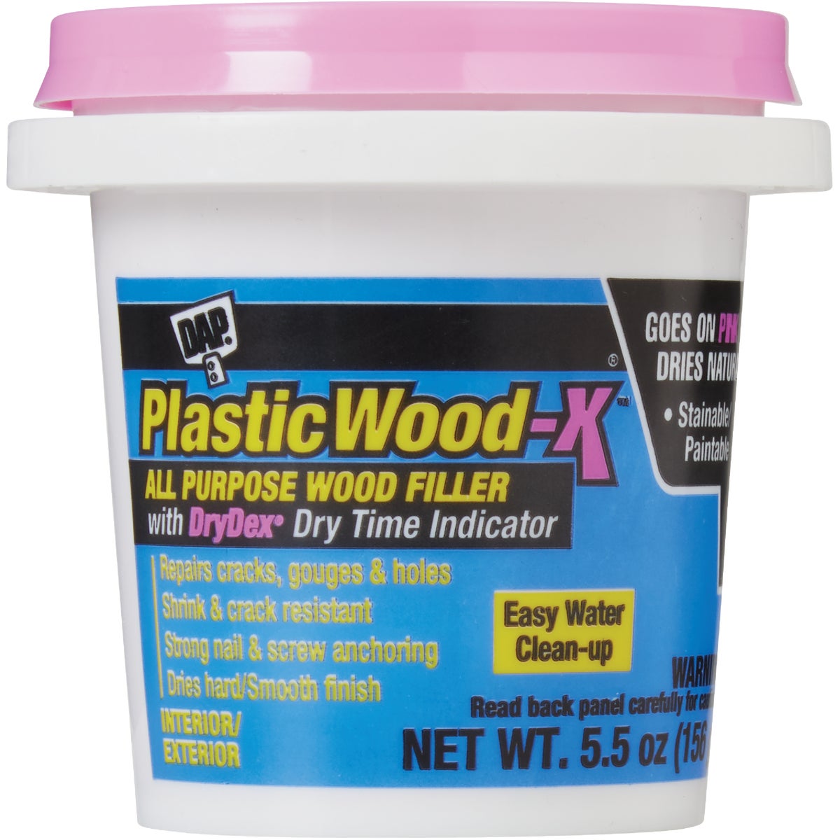 Dap Plastic Wood-X 5.5 Oz. All Purpose Wood Filler with DryDex Dry Time Indicator