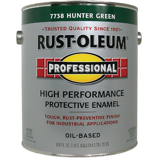 Rust-Oleum Professional Oil Based Gloss Protective Rust Control Enamel, Hunter Green, 1 Gal.