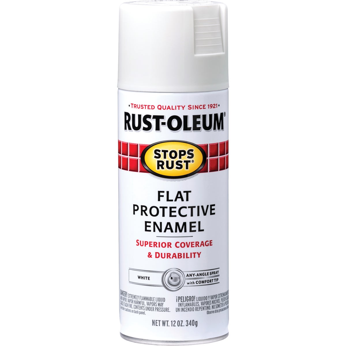 Rust-Oleum Stops Rust White Flat 12 Oz. Anti-Rust Spray Paint