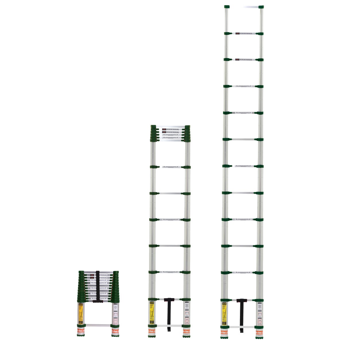 Xtend+Climb 12-1/2 Ft. Aluminum Extension Telescoping Ladder with 300 Lb. Load Capacity Type IA Ladder Rating