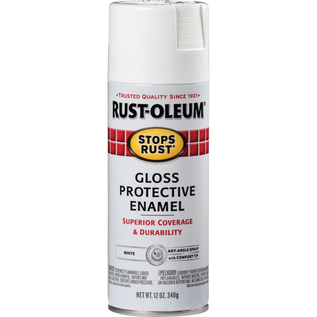 Rust-Oleum Stops Rust Gloss White 12 Oz. Anti-Rust Spray Paint