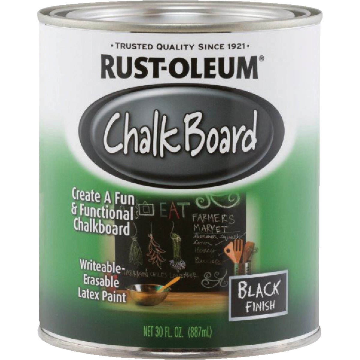 Rust-Oleum Black Quart Flat Chalk Board Paint