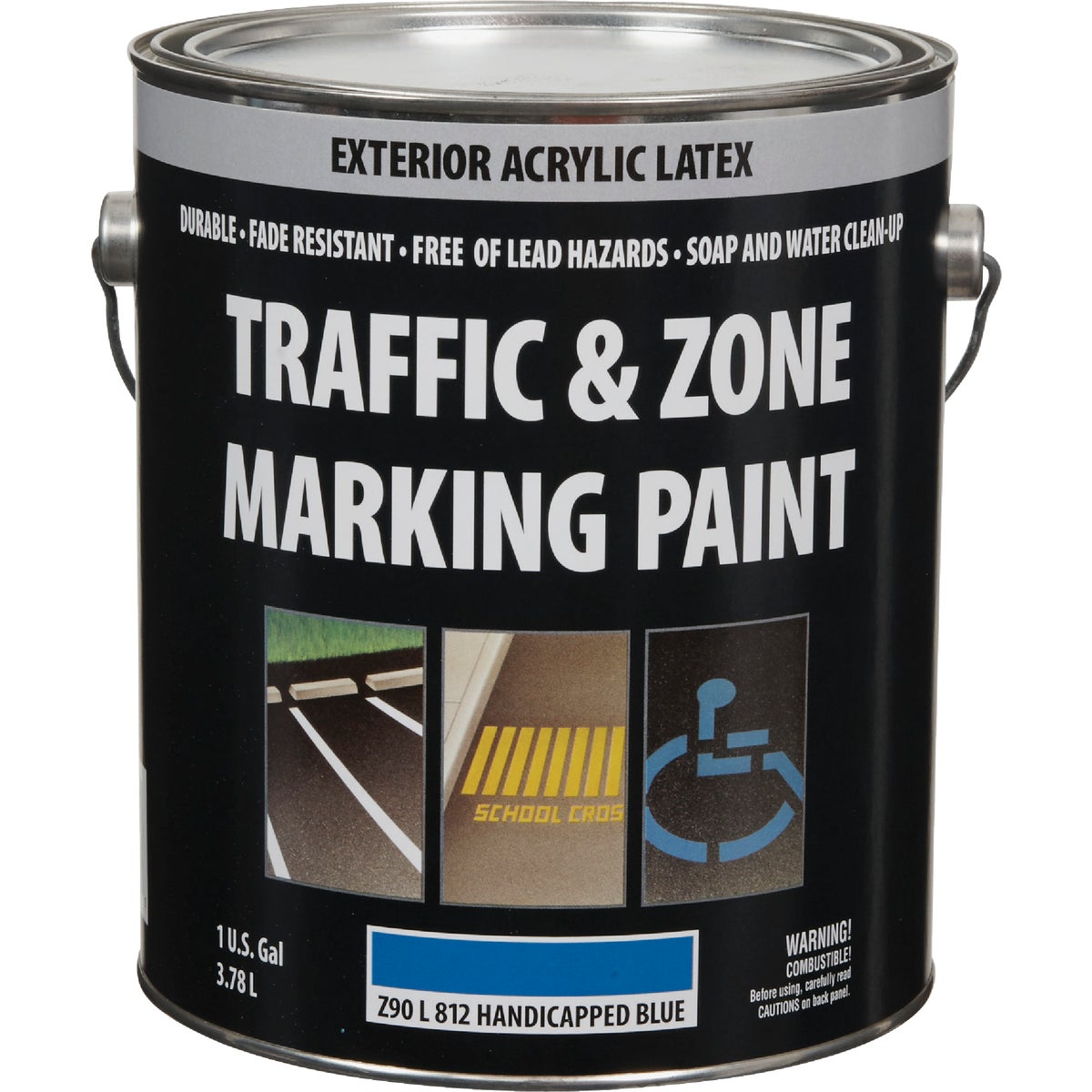 Traffic And Zone Handicap Blue Latex Gallon Traffic Paint