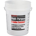 Leaktite 5 Gal. Clear Plastic Pail with Measuring Increments