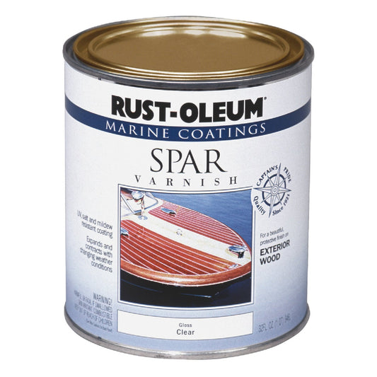 Rust-Oleum Gloss Marine Spar Exterior Varnish, Quart