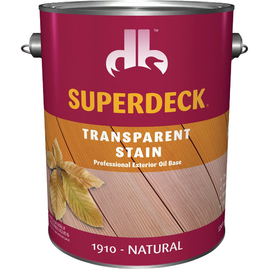 Duckback SUPERDECK Transparent Exterior Stain, Natural, 1 Gal.