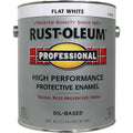 Rust-Oleum Professional Oil-Based Flat VOC Formula Rust Control Enamel, White, 1 Gal.