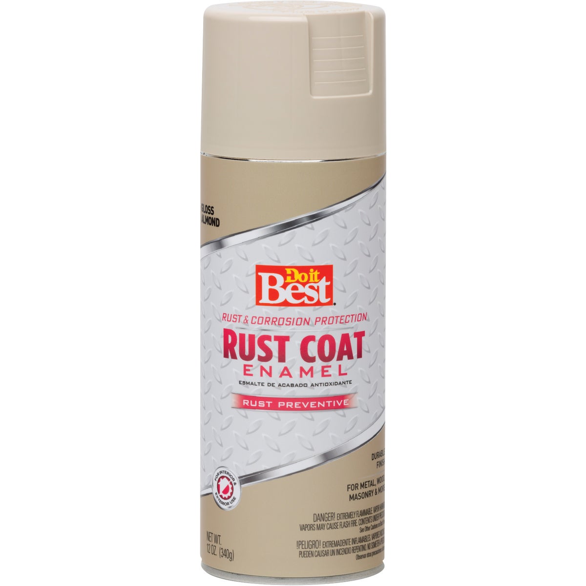 Do it Best Rust Coat Gloss Almond 12 Oz. Anti-Rust Spray Paint