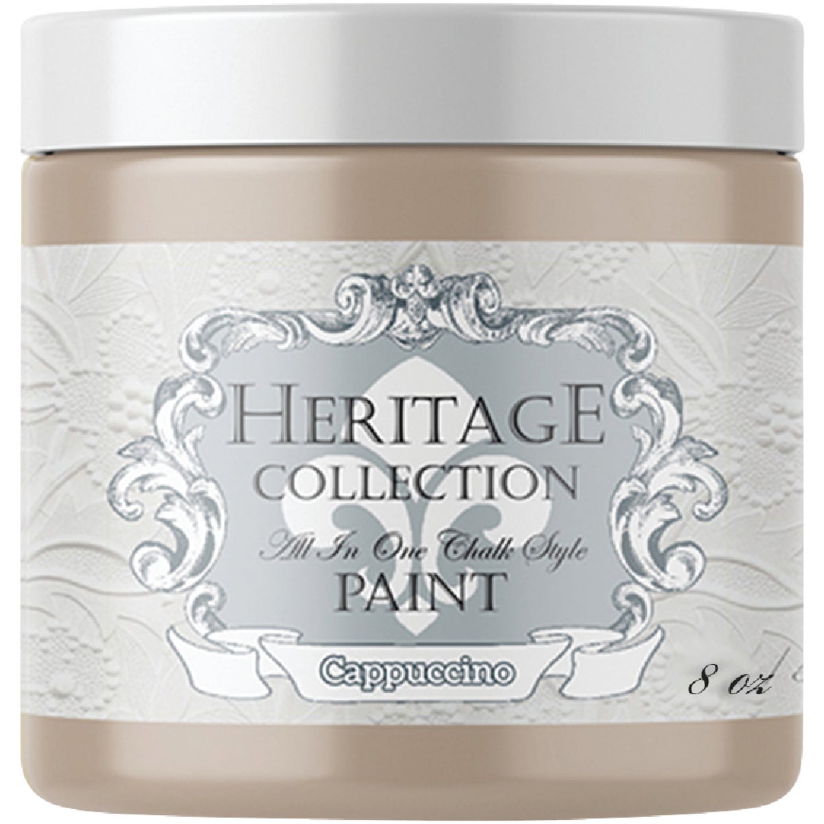 Heirloom Traditions Heritage Collection All-In-1 Chalk Style Paint, Cappuccino, 8 Oz.