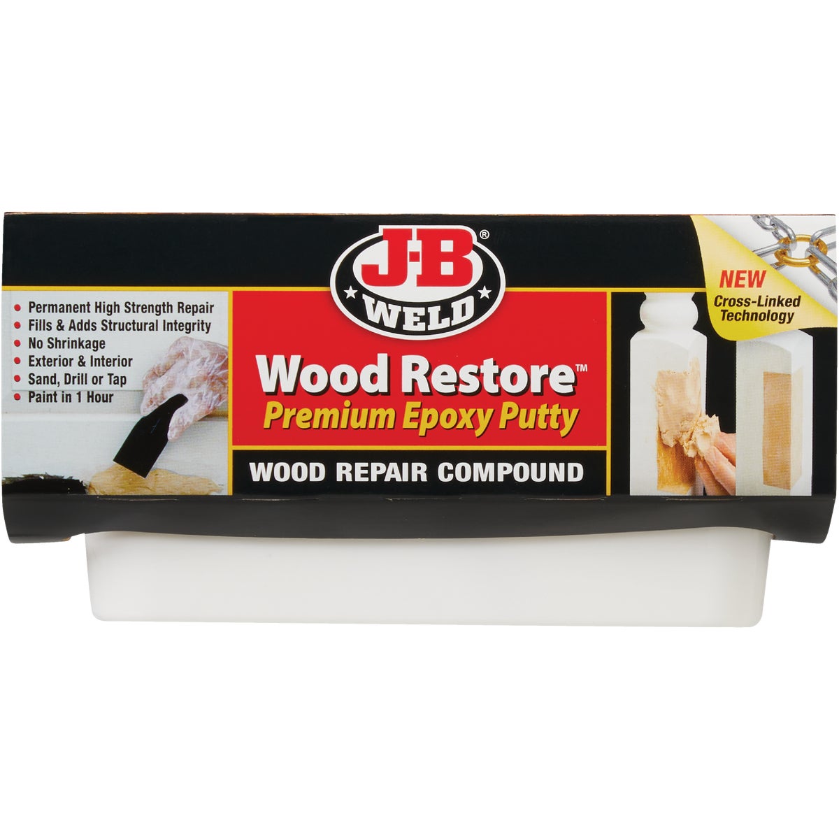 J-B Weld Wood Restore 12 Oz. 2-Part Premium Epoxy Putty