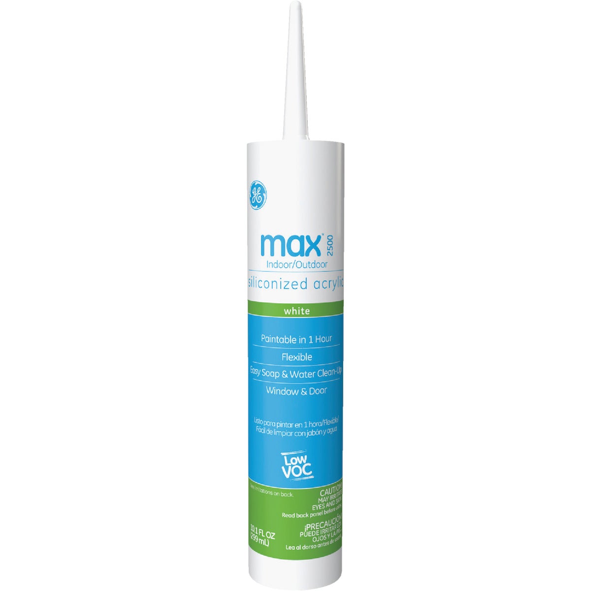 GE Max 10.1 Oz. White Window & Door Siliconized Acrylic Caulk